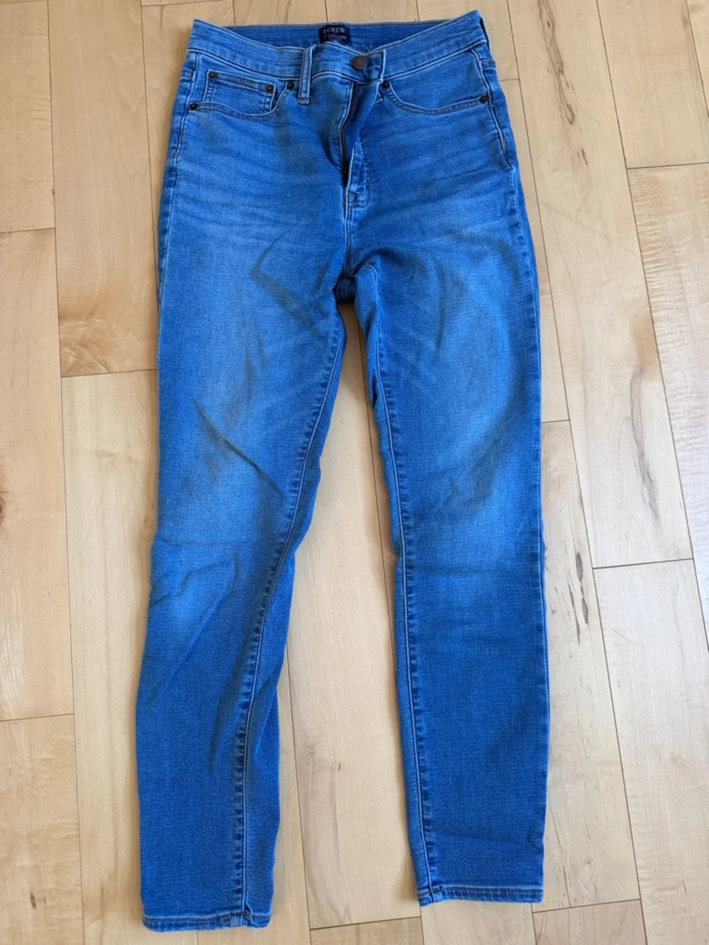J. Crew Factory High-Rise Blue Stretch Jeans